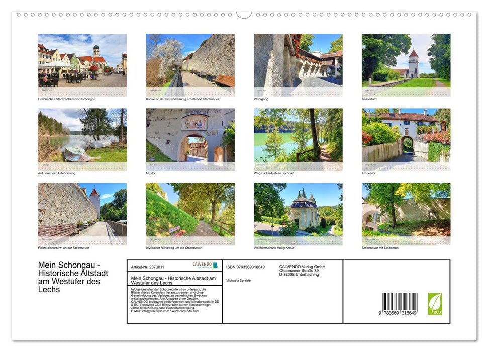 Mein Schongau - Historische Altstadt am Westufer des Lechs (CALVENDO Premium Wandkalender 2027)