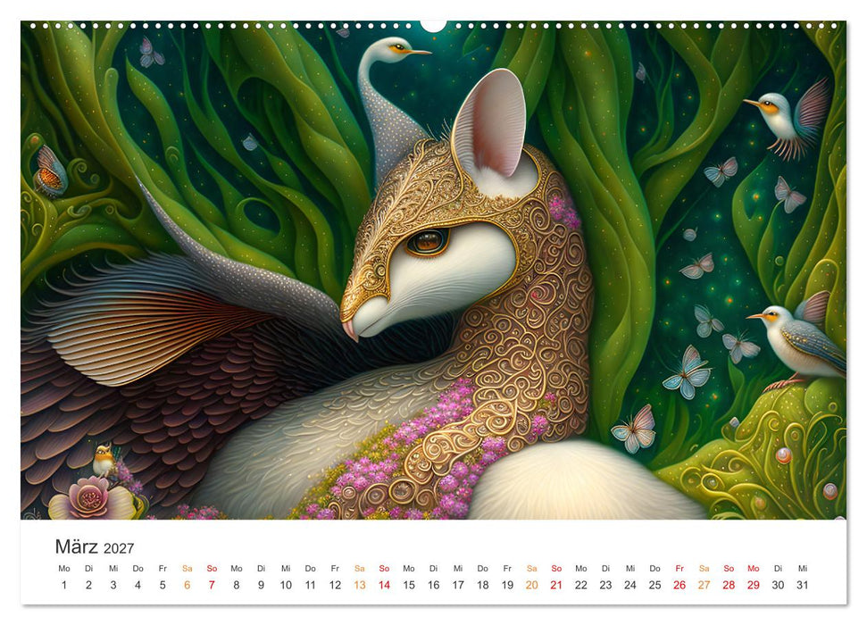 Märchenhafte Wesen - Im Land der Fabeltiere (CALVENDO Premium Wandkalender 2027)