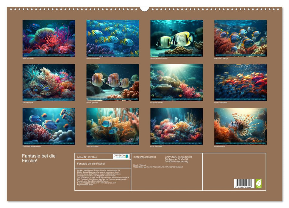 Fantasie bei die Fische! (CALVENDO Wandkalender 2027)