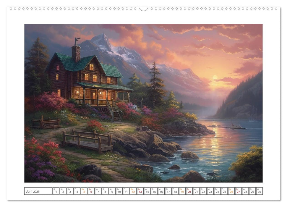 Ein Haus in den Bergen (CALVENDO Premium Wandkalender 2027)