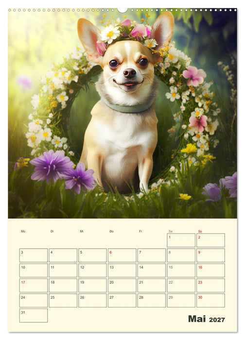 Witzige Chihuahuas. Glückliche Temperamentbündel (CALVENDO Wandkalender 2027)