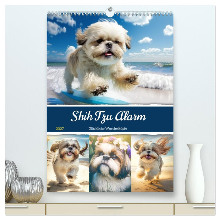 Shih Tzu Alarm. Glückliche Wuschelköpfe (CALVENDO Premium Wandkalender 2027)