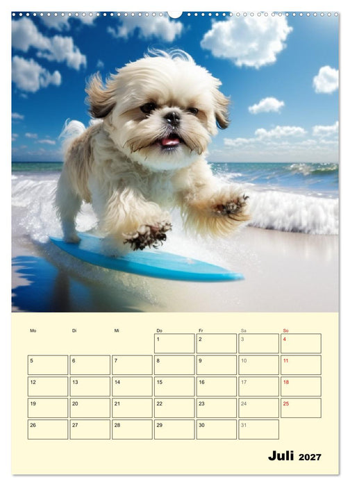 Shih Tzu Alarm. Glückliche Wuschelköpfe (CALVENDO Premium Wandkalender 2027)