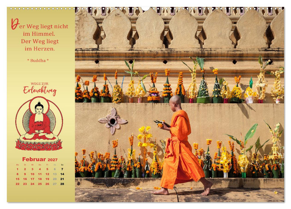 Buddhistische Weisheiten - Wege zur Erleuchtung (CALVENDO Premium Wandkalender 2027)