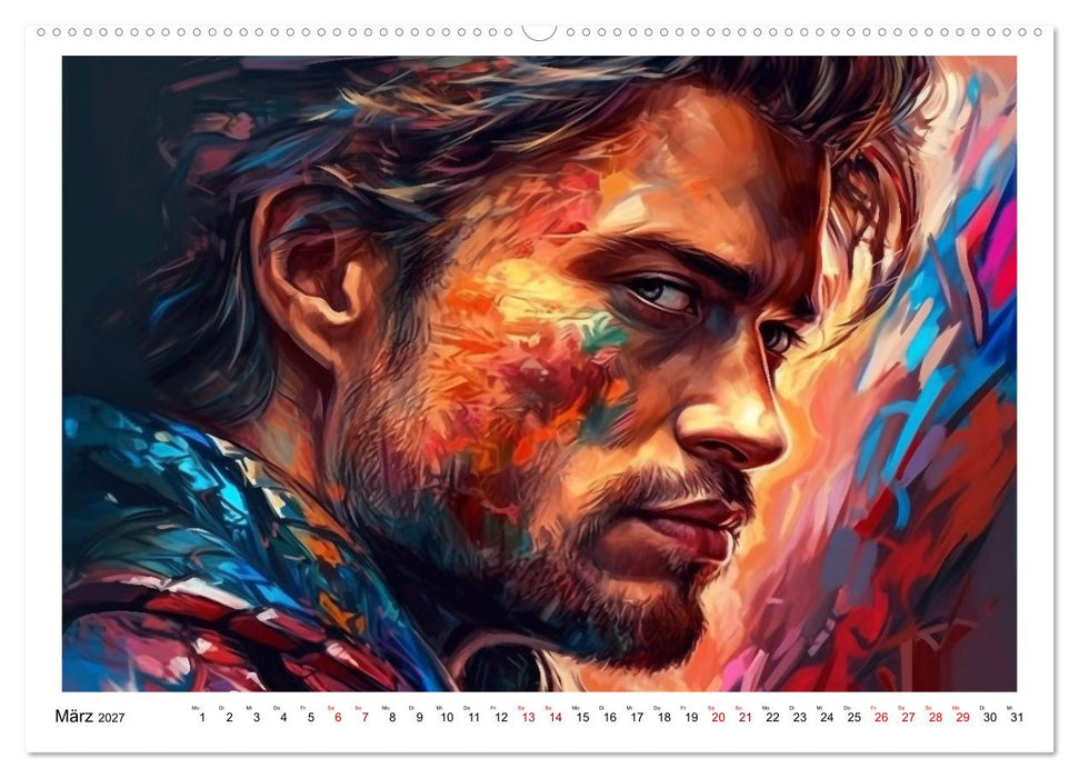 Farbenfroh Männlich (CALVENDO Wandkalender 2027)