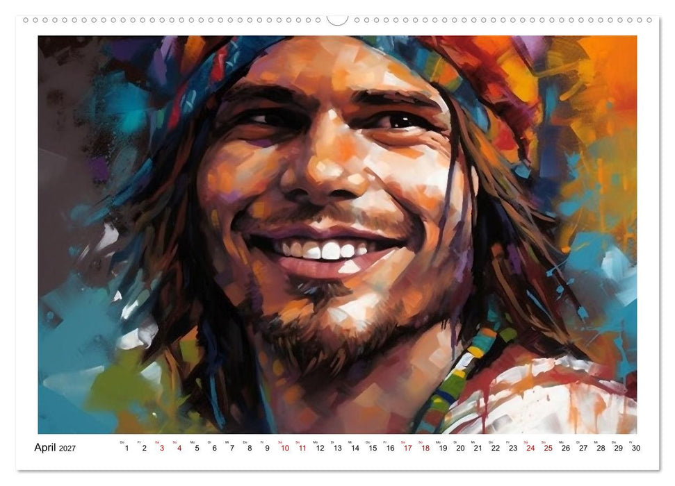Farbenfroh Männlich (CALVENDO Wandkalender 2027)