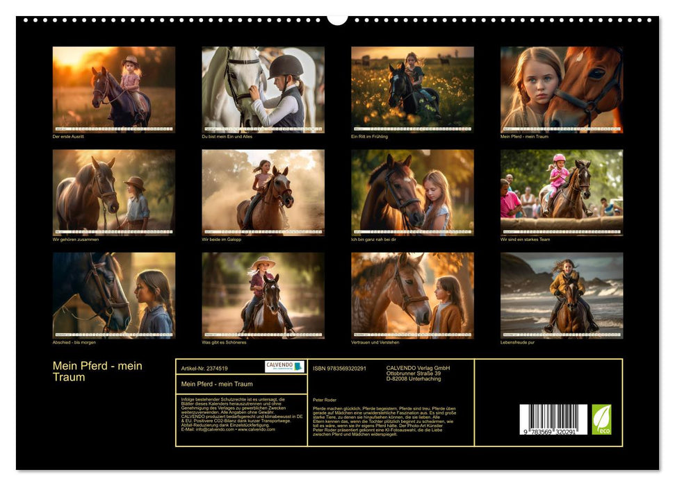 Mein Pferd - mein Traum (CALVENDO Premium Wandkalender 2027)