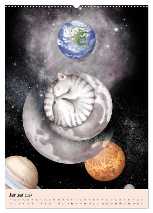 Wohlige Nächte - Süße Träume übers Jahr (CALVENDO Wandkalender 2027)
