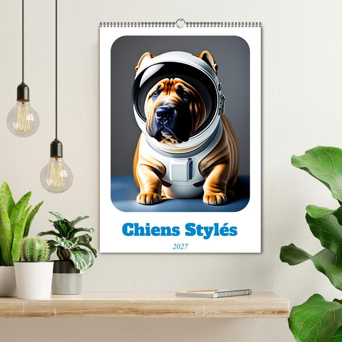Chiens stylés (CALVENDO Calendrier mensuel 2027)