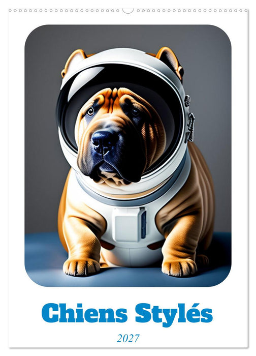 Chiens stylés (CALVENDO Calendrier mensuel 2027)