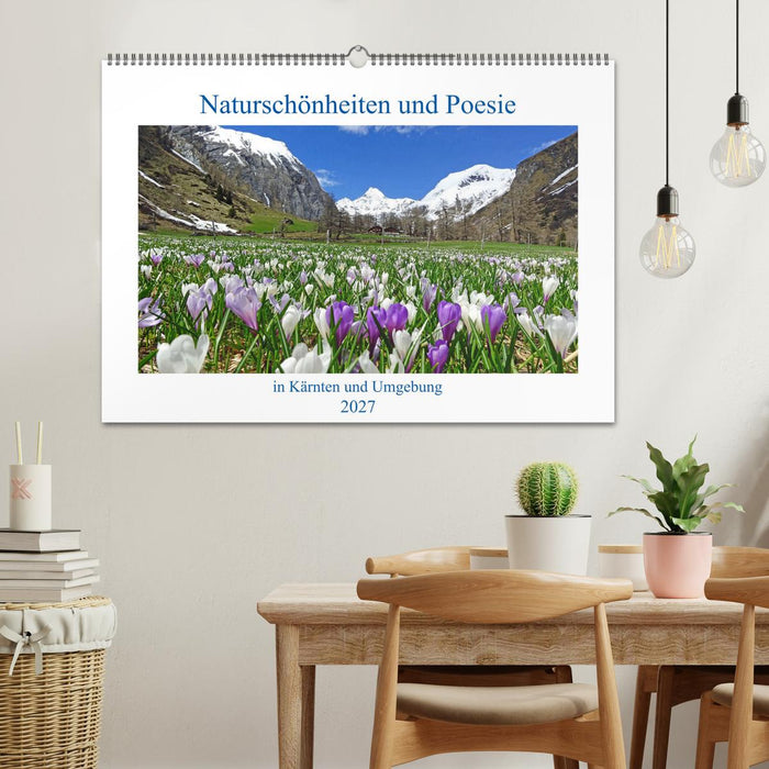 Naturschönheiten und Poesie in Kärnten und Umgebung (CALVENDO Wandkalender 2027)