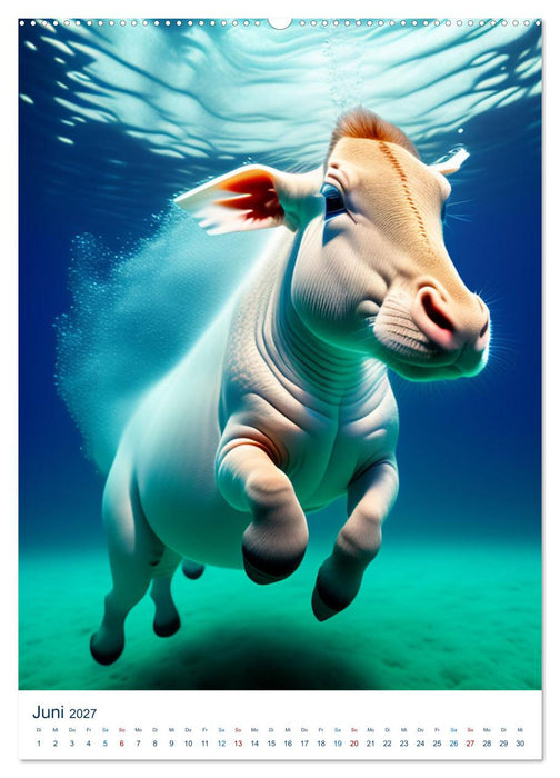 Tiere in lustigen Posen (CALVENDO Premium Wandkalender 2027)