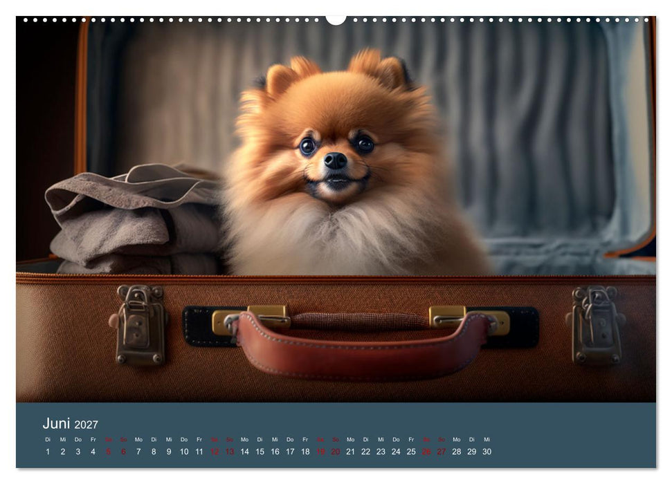 Pommerscher Charmeur Ein Jahr voller Niedlichkeit (CALVENDO Wandkalender 2027)
