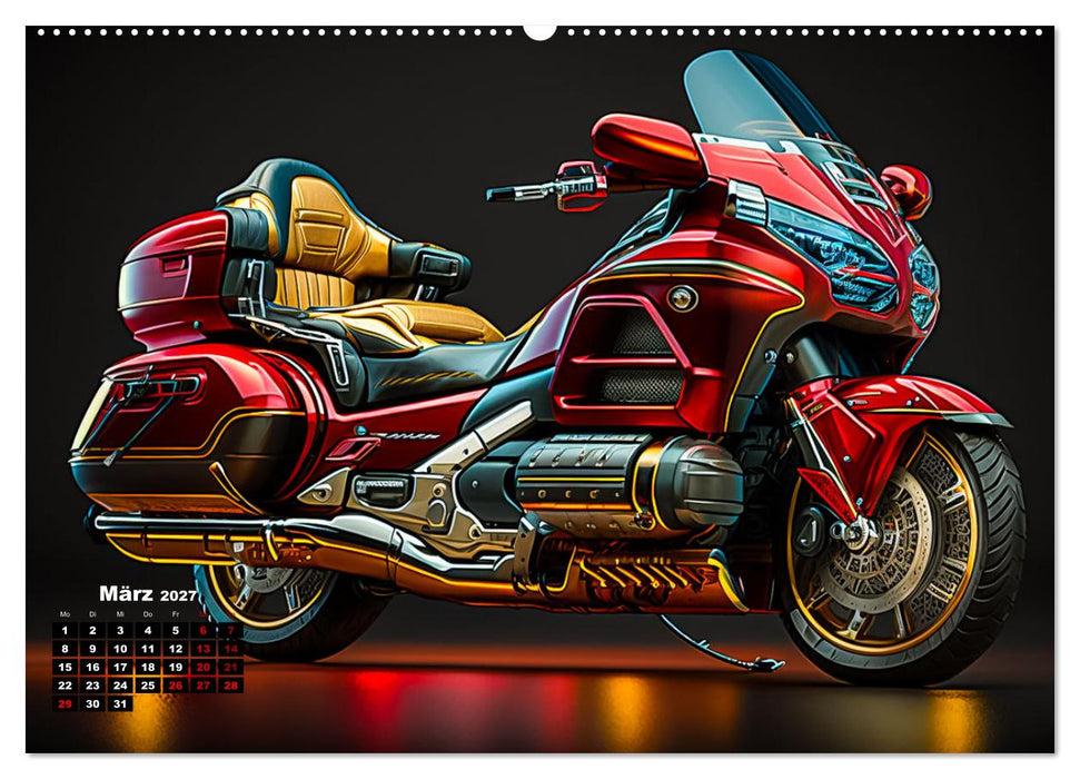 Motorrad illusionen (CALVENDO Premium Wandkalender 2027)