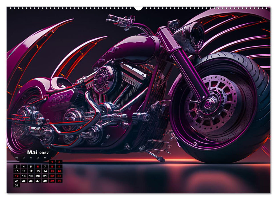 Motorrad illusionen (CALVENDO Premium Wandkalender 2027)