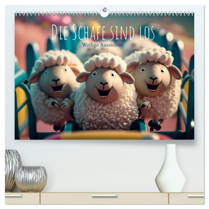 Die Schafe sind los Wollige Aussichten (CALVENDO Premium Wandkalender 2027)
