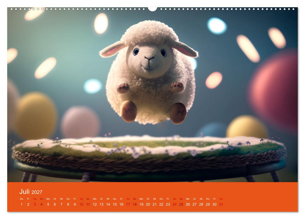 Die Schafe sind los Wollige Aussichten (CALVENDO Premium Wandkalender 2027)