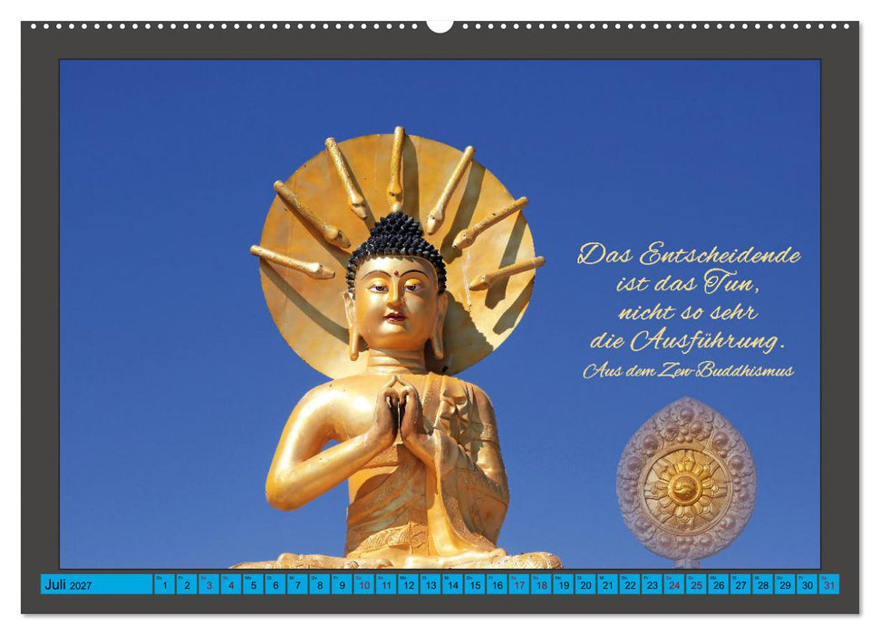 Worte der Weisheit Motivation für das ganze Jahr (CALVENDO Premium Wandkalender 2027)
