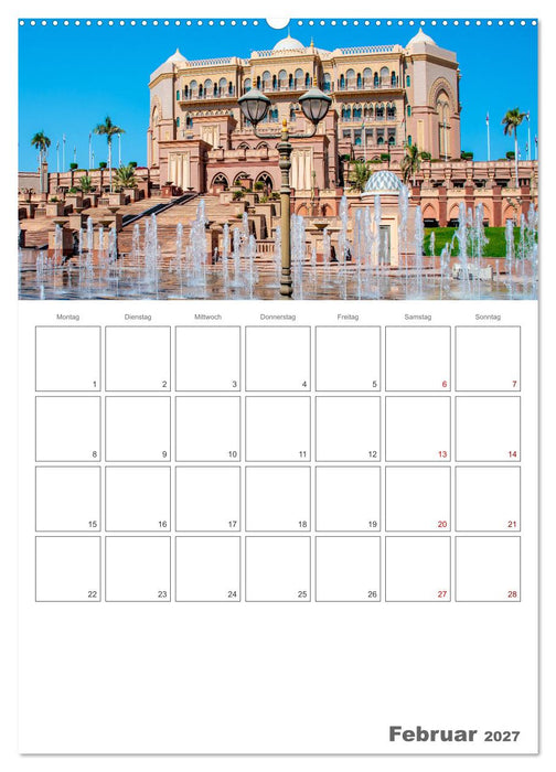 Abu Dhabi - Reiseplaner (CALVENDO Wandkalender 2027)