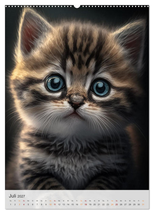 Süße Katzenkinder (CALVENDO Premium Wandkalender 2027)