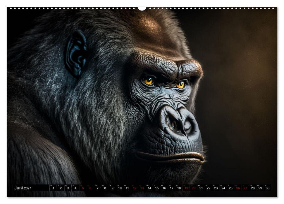 Porträts wilder Tiere (CALVENDO Premium Wandkalender 2027)