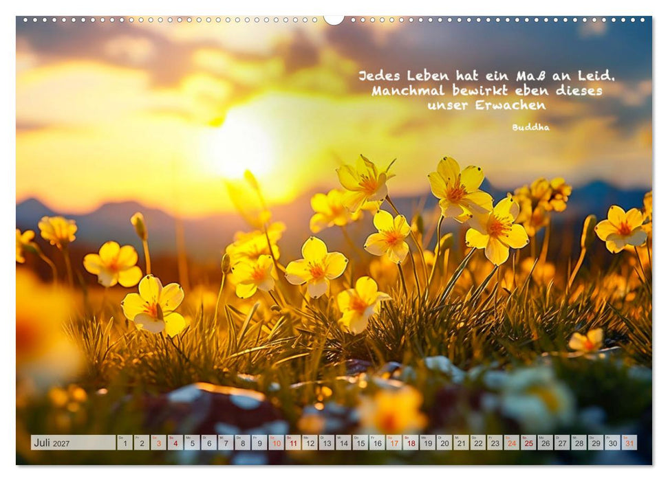 Meditation und innerer Frieden (CALVENDO Premium Wandkalender 2027)
