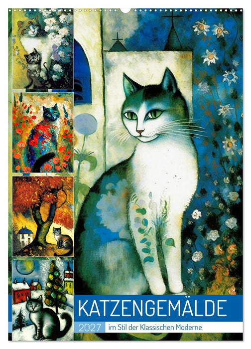 Katzengemälde (CALVENDO Wandkalender 2027)