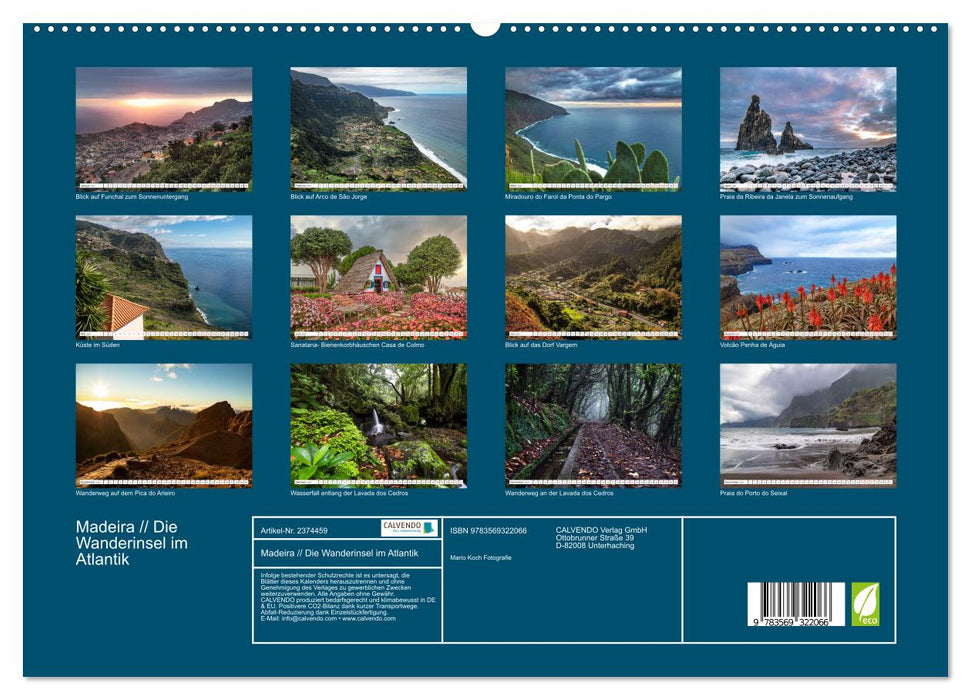Madeira // Die Wanderinsel im Atlantik (CALVENDO Premium Wandkalender 2027)