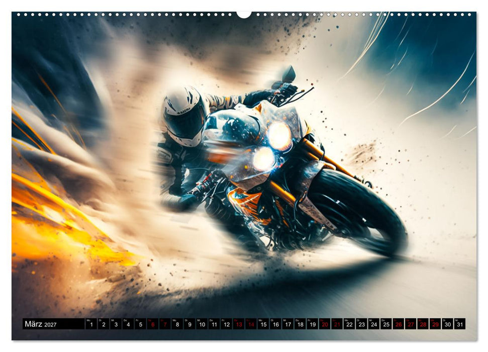 Motorrad Speed (CALVENDO Wandkalender 2027)