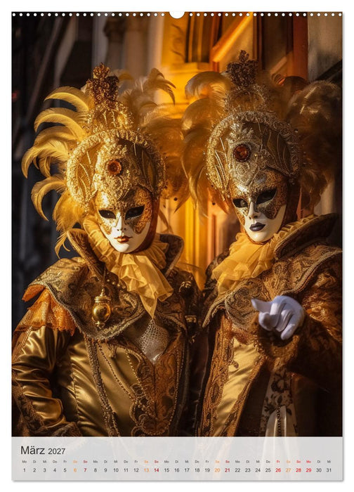 Karneval in Venedig (CALVENDO Premium Wandkalender 2027)