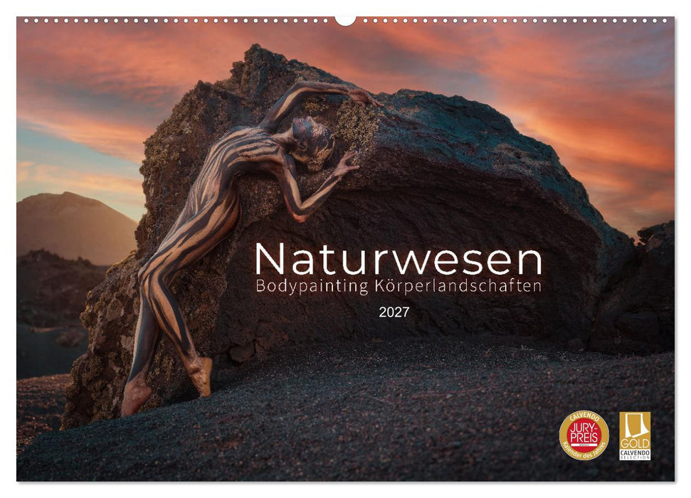 Naturwesen - Bodypainting Körperlandschaften (CALVENDO Wandkalender 2027)