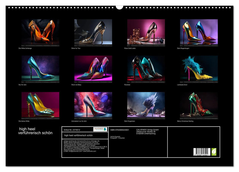 high heel verführerisch schön (CALVENDO Wandkalender 2027)