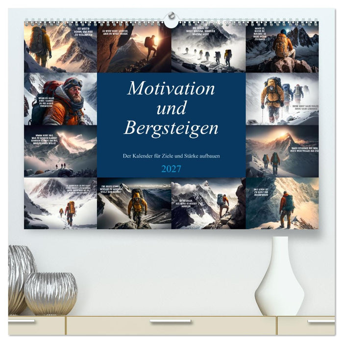 Motivation und Bergsteigen (CALVENDO Premium Wandkalender 2027)