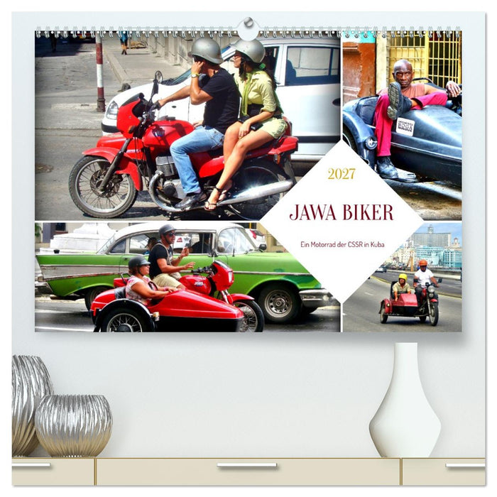 JAWA BIKER - Ein Motorrad der CSSR in Kuba (CALVENDO Premium Wandkalender 2027)