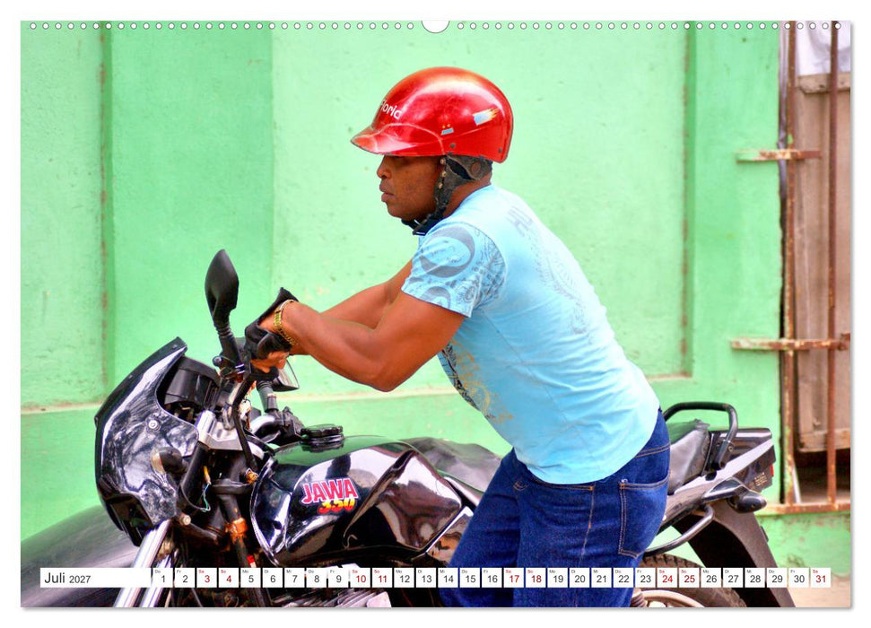 JAWA BIKER - Ein Motorrad der CSSR in Kuba (CALVENDO Premium Wandkalender 2027)