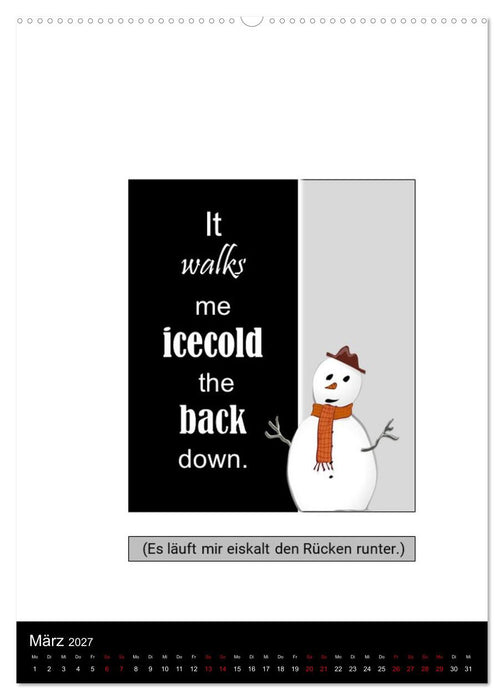 DENGLISCH durchs Jahr (CALVENDO Premium Wandkalender 2027)