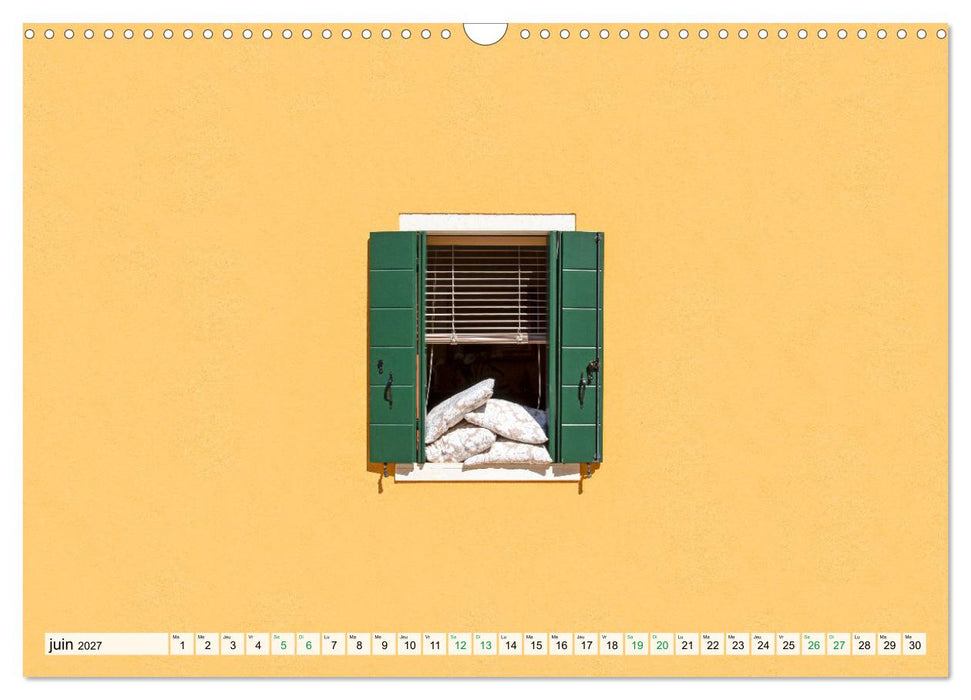 Burano et Minimalisme (CALVENDO Calendrier mensuel 2027)