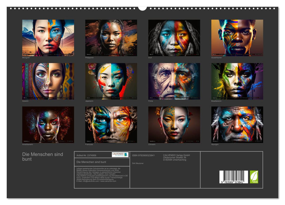 Die Menschen sind bunt (CALVENDO Premium Wandkalender 2027)