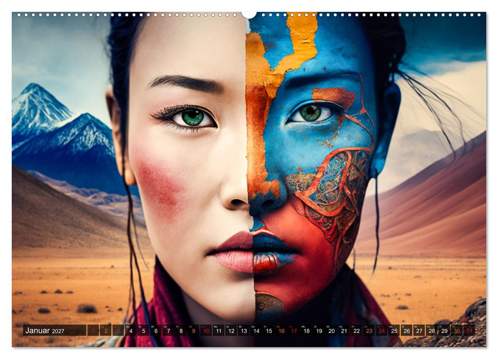 Die Menschen sind bunt (CALVENDO Premium Wandkalender 2027)