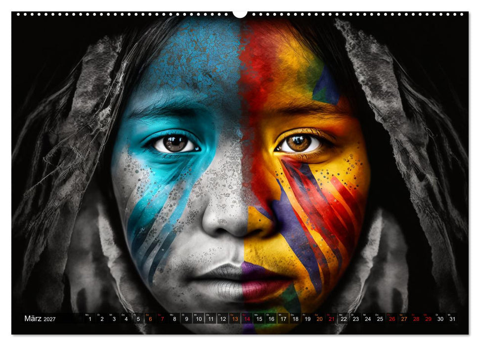 Die Menschen sind bunt (CALVENDO Premium Wandkalender 2027)