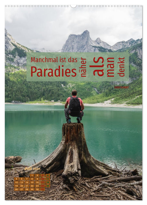 Verrückt nach REISEN Fernweh - Travel - Sprüche (CALVENDO Premium Wandkalender 2027)
