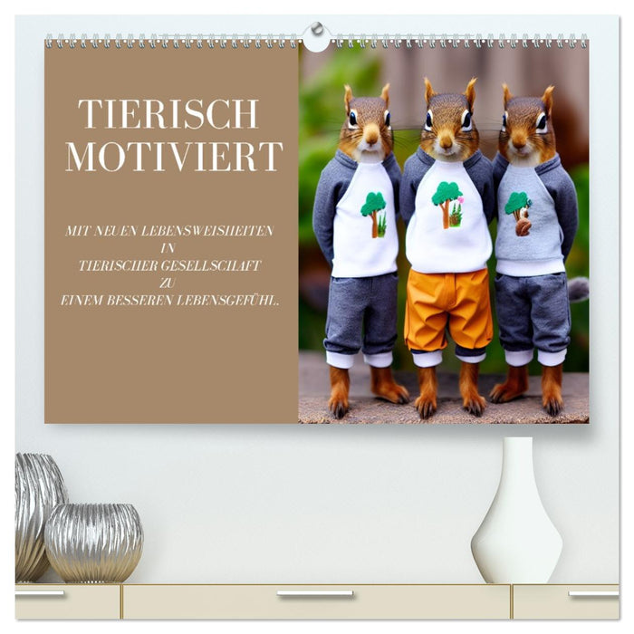 Tierisch motiviert (CALVENDO Premium Wandkalender 2027)