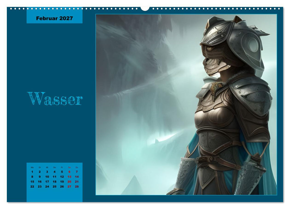 Kriegerinnen der Elemente (CALVENDO Premium Wandkalender 2027)