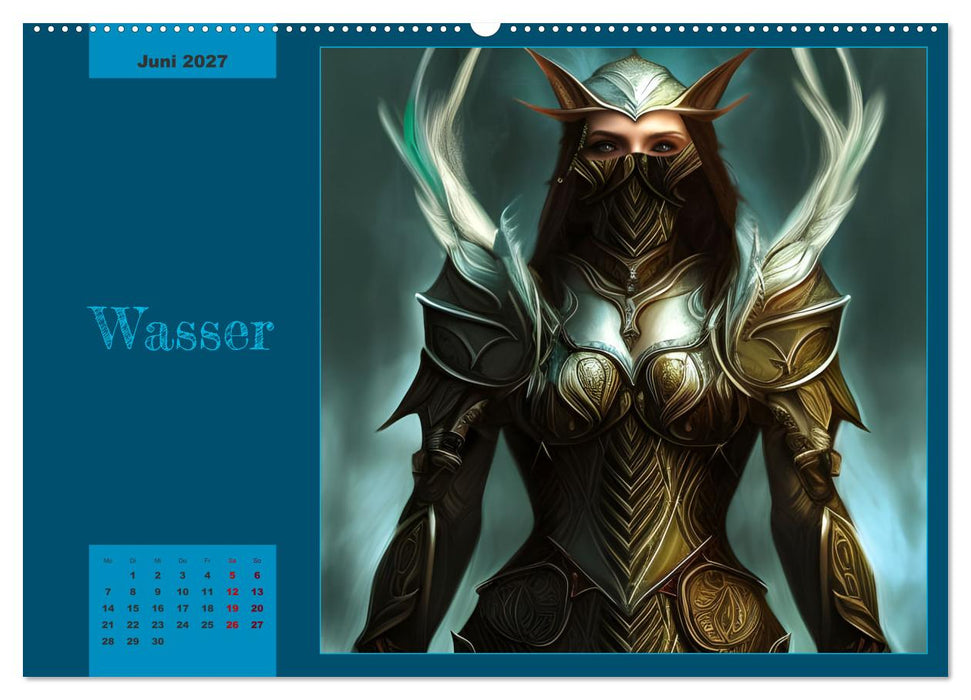 Kriegerinnen der Elemente (CALVENDO Premium Wandkalender 2027)