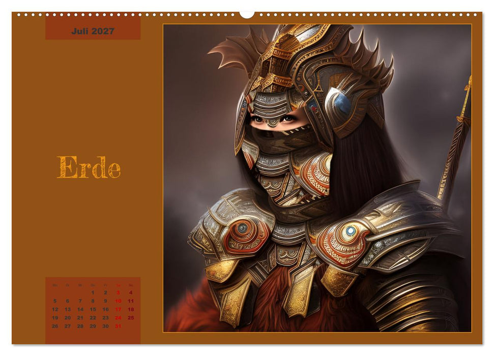 Kriegerinnen der Elemente (CALVENDO Premium Wandkalender 2027)