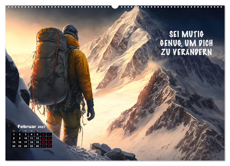 Motivation und Bergsteigen (CALVENDO Wandkalender 2027)