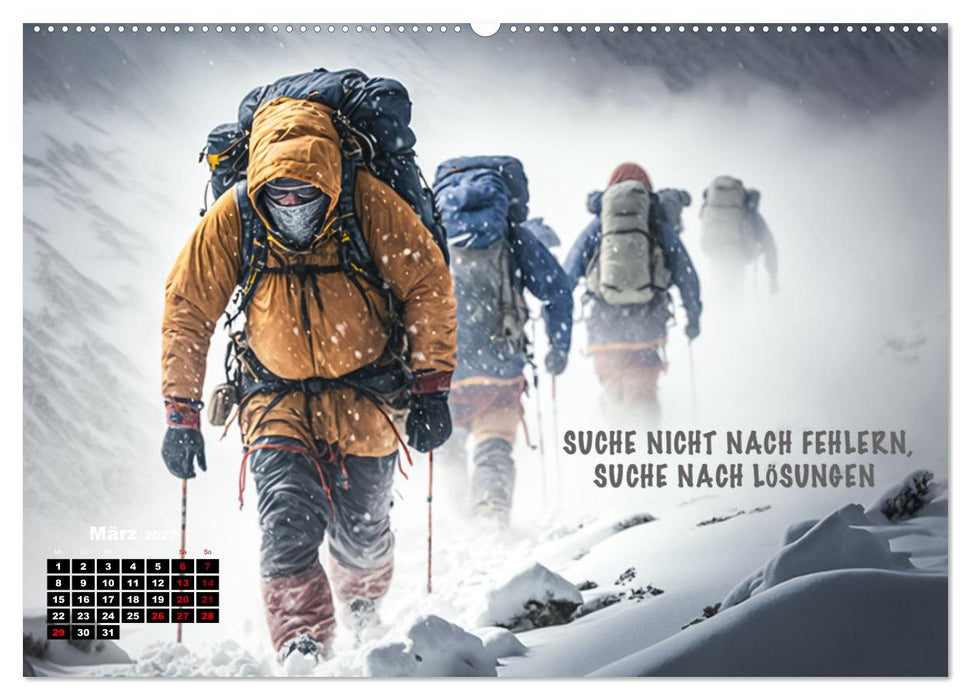 Motivation und Bergsteigen (CALVENDO Wandkalender 2027)