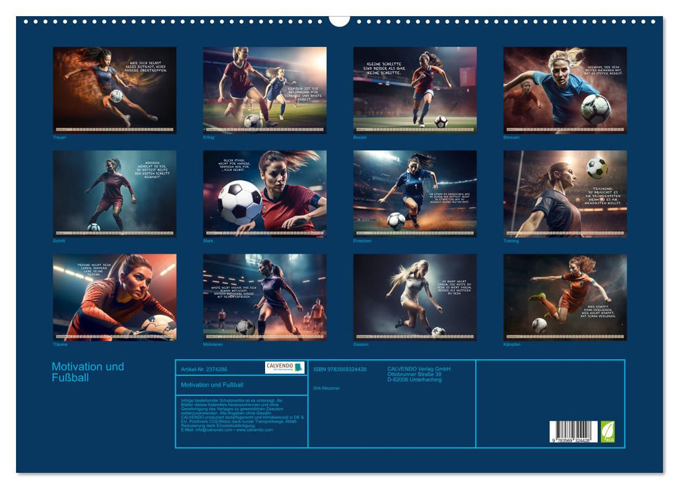 Motivation und Fußball (CALVENDO Wandkalender 2027)