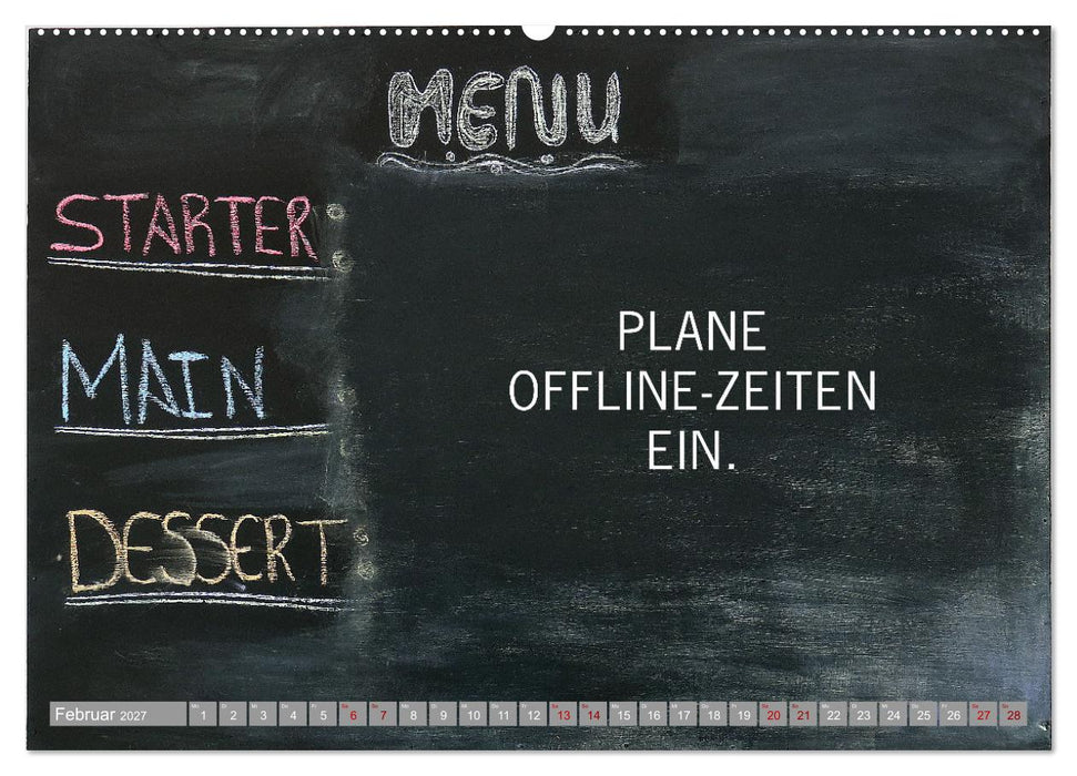 Minimalismus macht glücklich (CALVENDO Premium Wandkalender 2027)