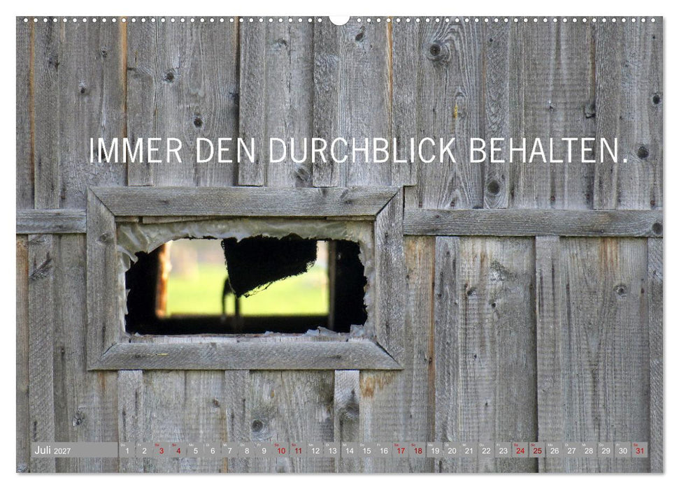 Minimalismus macht glücklich (CALVENDO Premium Wandkalender 2027)